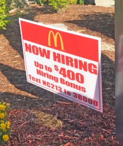 sign for sign-on bonus to work at McDs